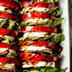 Tomato Mozzarella Salad with Balsamic Reduction